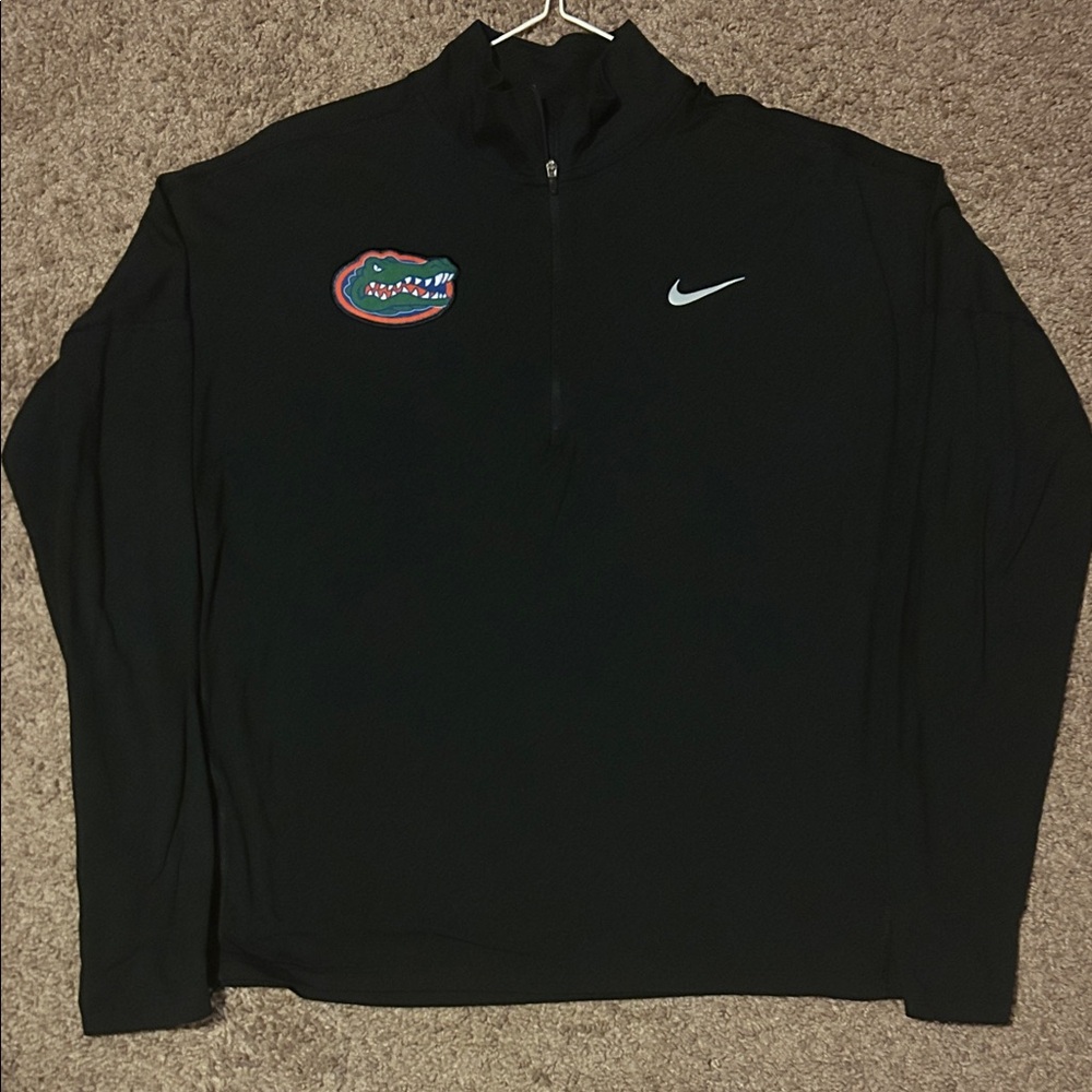 Nike Florida Gators Women’s Black Quarter-Zip Pullover with Embroidered Logo